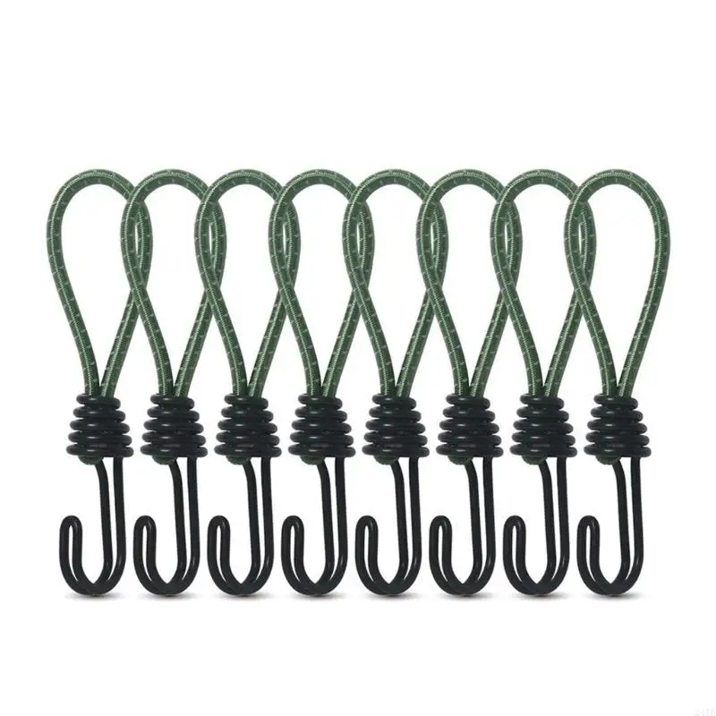 10 -stcs tent fixing koord snoer karabijnhaak haken accessoires tent elastische touw koord haak voor buiten camping luifel tarp