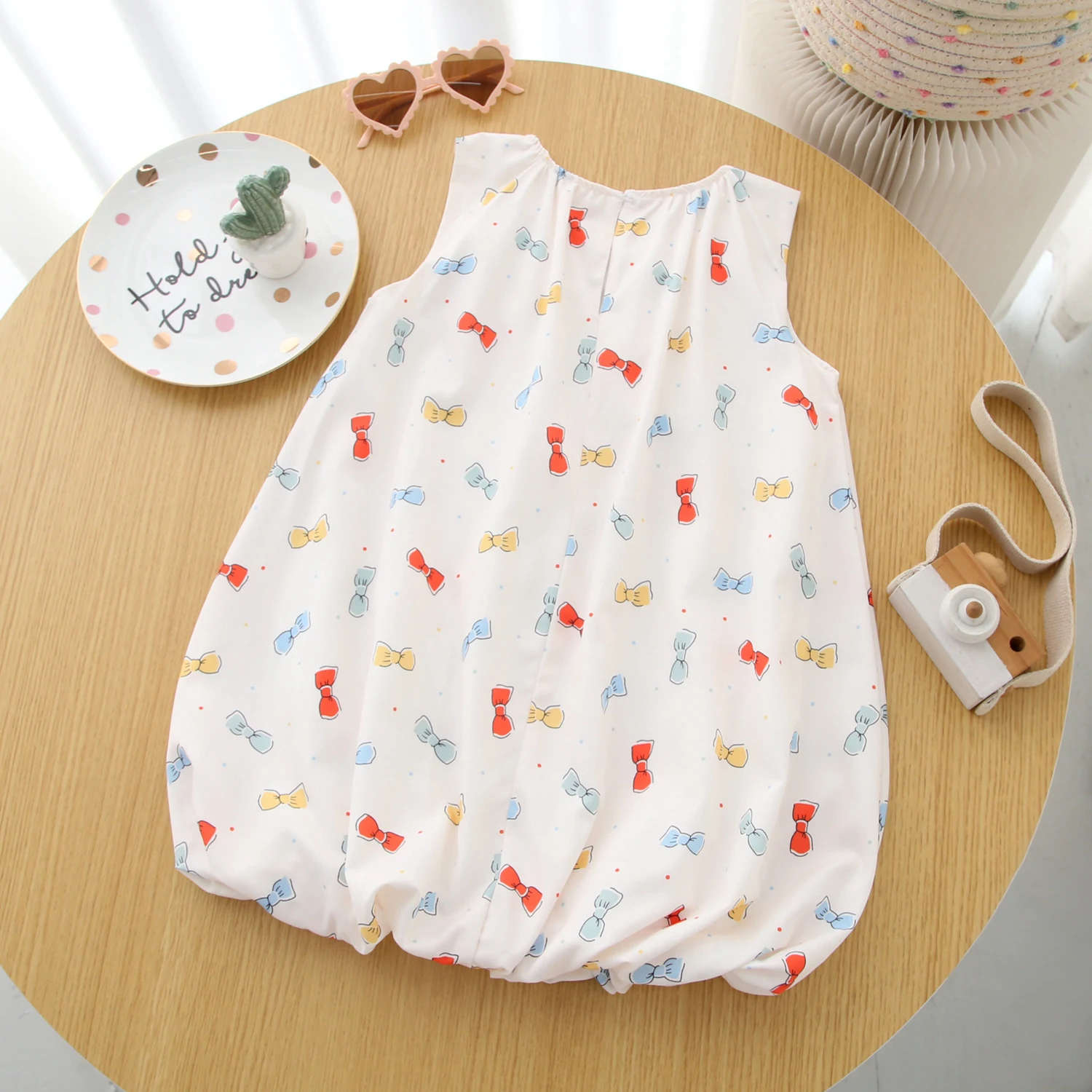 Kids Dresses for Girls Summer Casual Candy Print Sleeveless Sweetheart Dress Children's Clothes