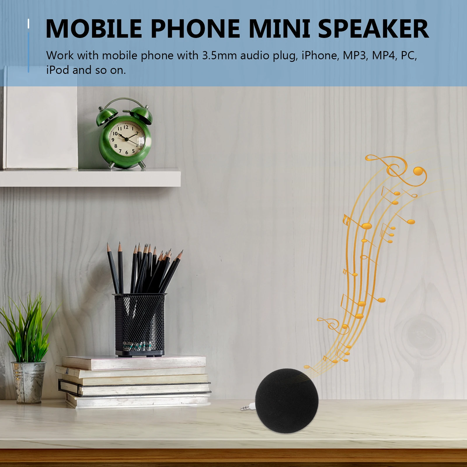 

Mini Speaker Blue 6x5x5cm Ultra-portable Rechargeable Audio Dock for MP3 Smartphone Mini Speaker For PC