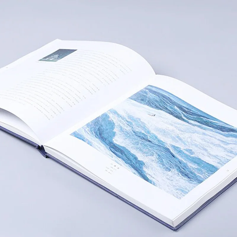 Custom. Enterprise Album Printing Factory Business Card Folding Instructions Color Page Brochure Hard Hardcover Book Can B