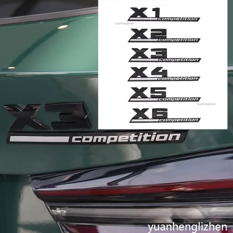 3D ABS Big competition car trunk badge emblem Thunder edition sticker For M1 M2 M3 M4 M5 M7 M8 x2m x2m x30 m x4m X5M X6M x7m