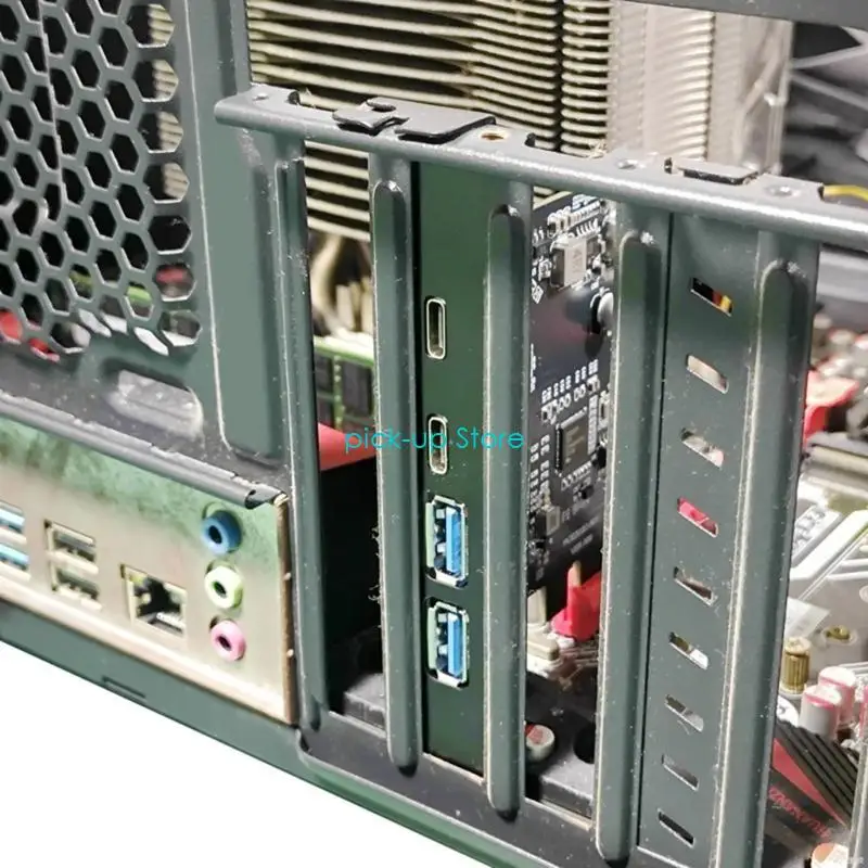 Q5WA USB3.2 GEN1 확장 어댑터 카드 2xUSB A+2XType C 달성 5Gbps 데이터 속도