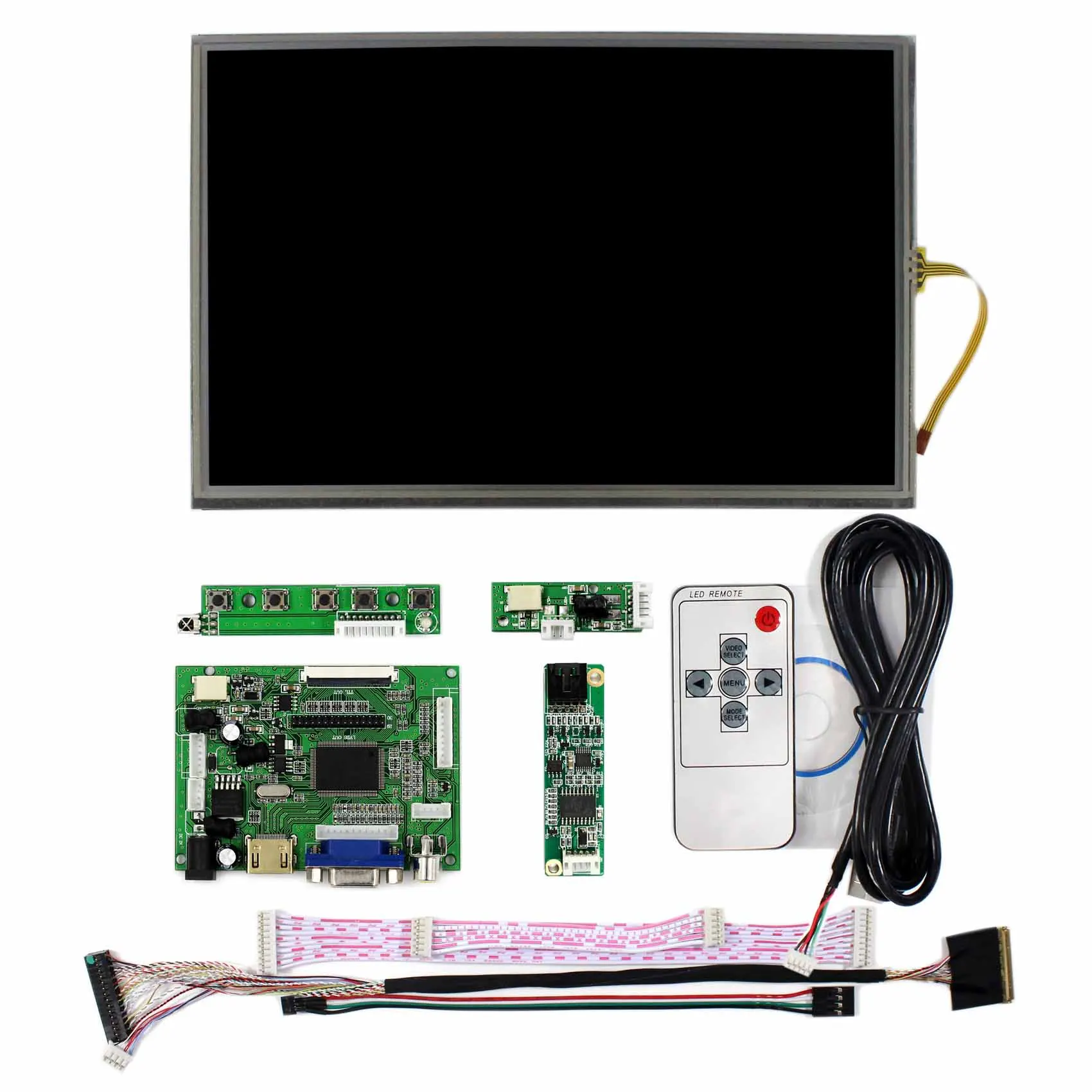 HD MI VGA 2AV LCD Controller Board+10.1inch B101UAN02.1 1920x1200 Resistive Touch Screen