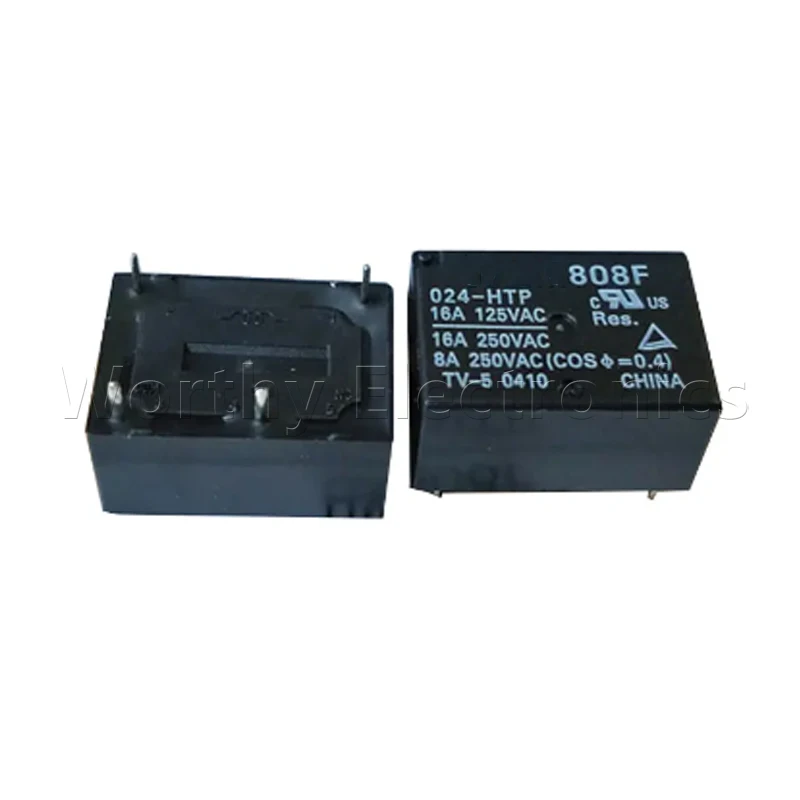 

Free shipping 10pcs/lot relay 24VDC 16A 4PIN 808F-024-HTP