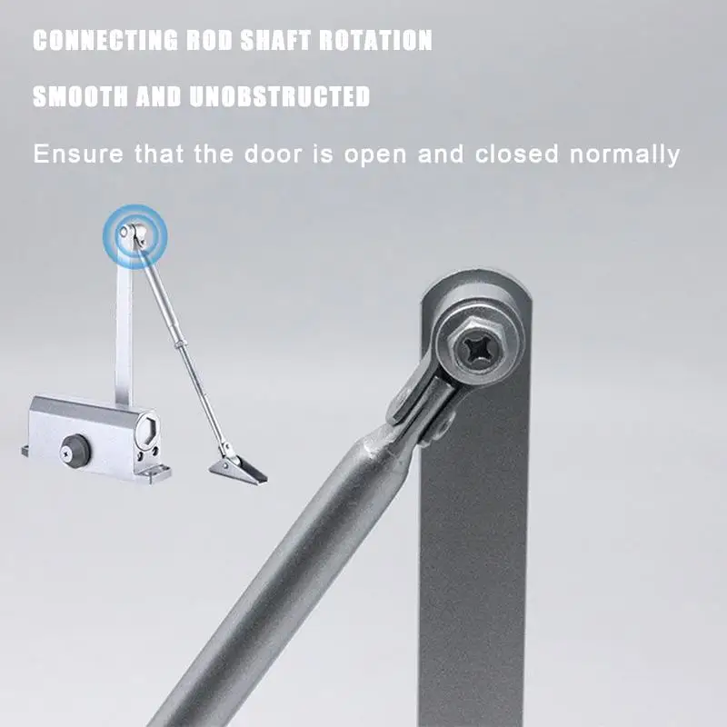 Adjustable Automatic Door Closure Automatic Door Hydraulic Closure Lock Adjustable Commercial Door Closer Surface Mounted Auto