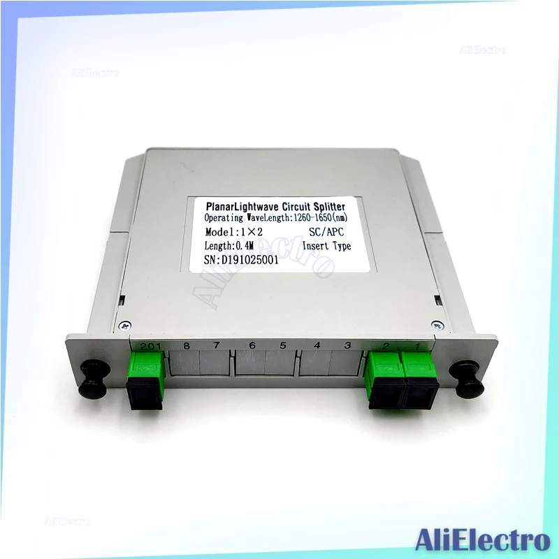 

PLC APC 5/10Pcs SC UPC 1X2 1X4 1X8 1X16 SM Single-Mode Cassette Insertion Type Fiber Optic Splitter Box