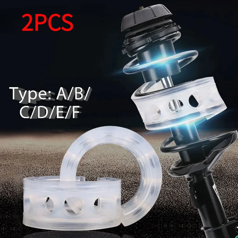 2PCS Buffers Shock Absorber For Car A/B/C/D/E Type Springs Autobuffers Rubber Spring Bumper Car Buffer suspension Exterior Parts