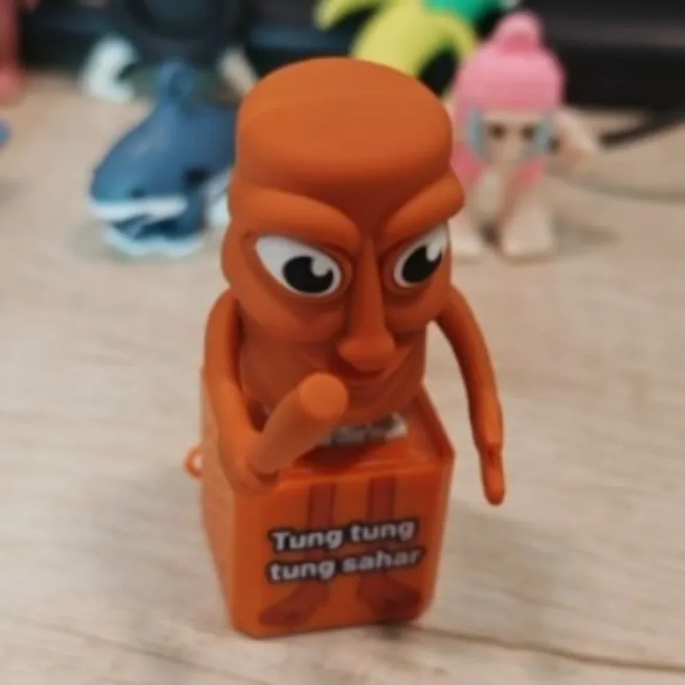 &*& لعبة حزمة تعبيرات Brainrot الفيروسية القابلة للجمع بطباعة ثلاثية الأبعاد، رجل عصا خشبية، مناسبة لعشاق غريب.