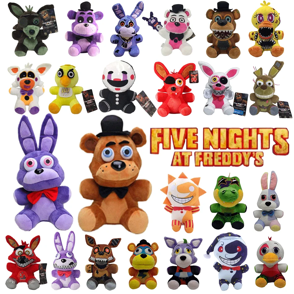 2026年新作 ナイトキュート ぬいぐるみ ゲームドール ボニーベア フォクシー 漫画風ぬいぐるみ フレディ おもちゃ 子供向けギフト