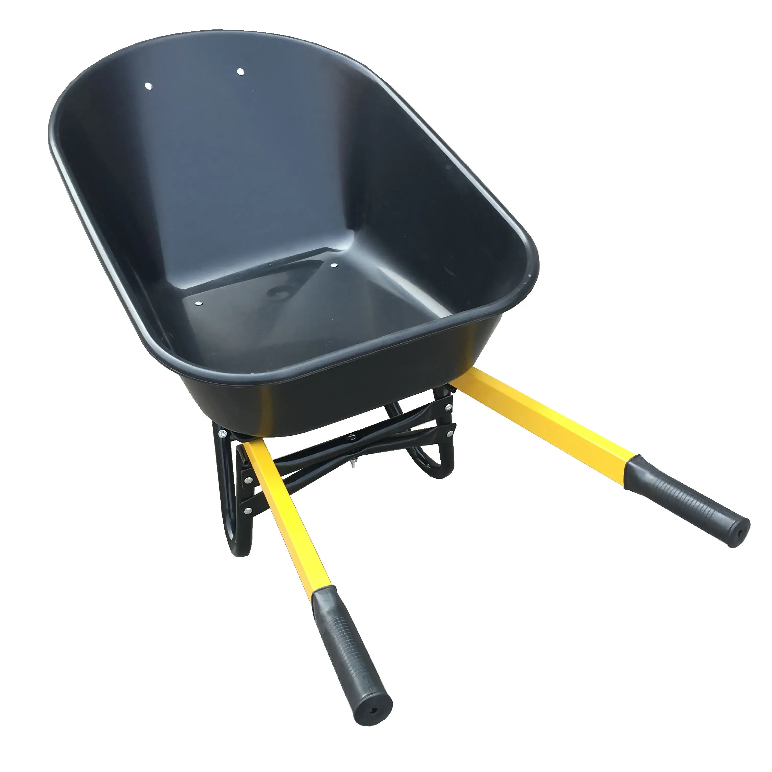 Heavy Duty Plastic 200l Wheelbarrow Cheap Price Big Capacity Plastic Garden Twin Wheel Barrow