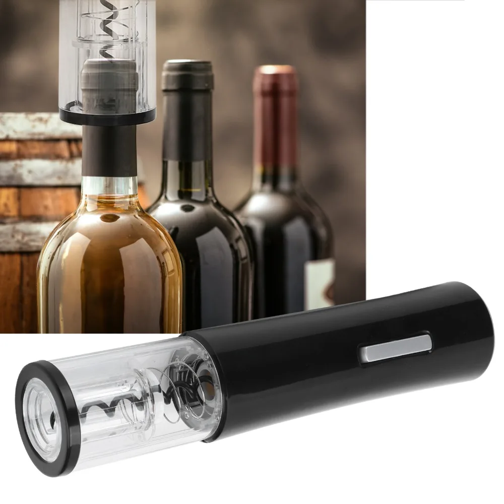 Fast One-Button Operation Electric Wine Opener Foil Cutter ABS Automatic Bottle Opener Electric Corkscrew Kitchen