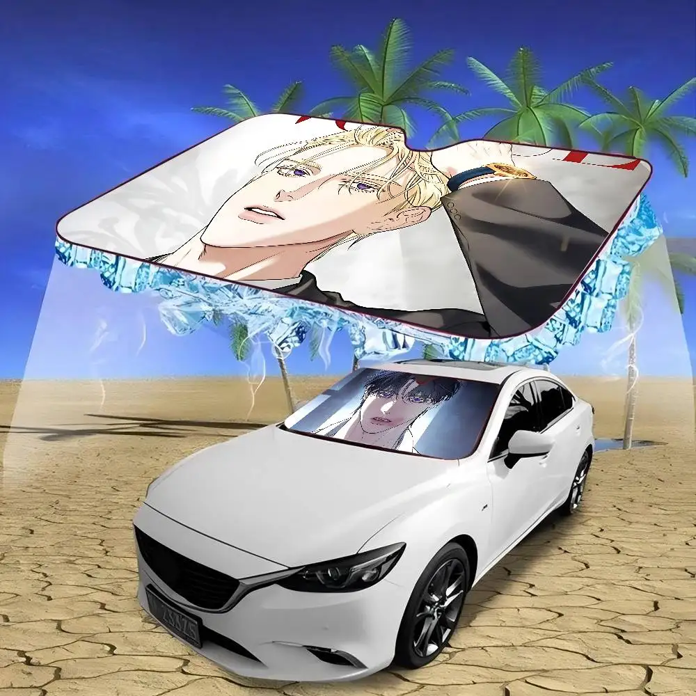 kiss me if you can bl Car Sun Shade Front Window Sunshade for Most Sedans SUV Blocks Max Uv Rays Keep Your Vehicle Cool