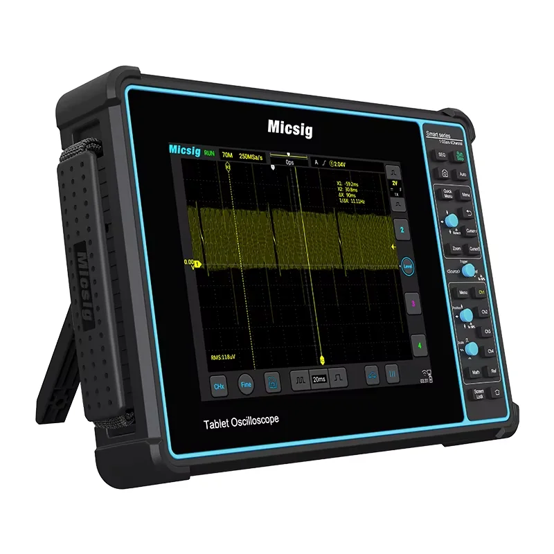 Micsig osciloscopio automotriz SATO1004 tableta Digital osciloscopio portátil análisis de diagnóstico de encendido 100MHz 4CH