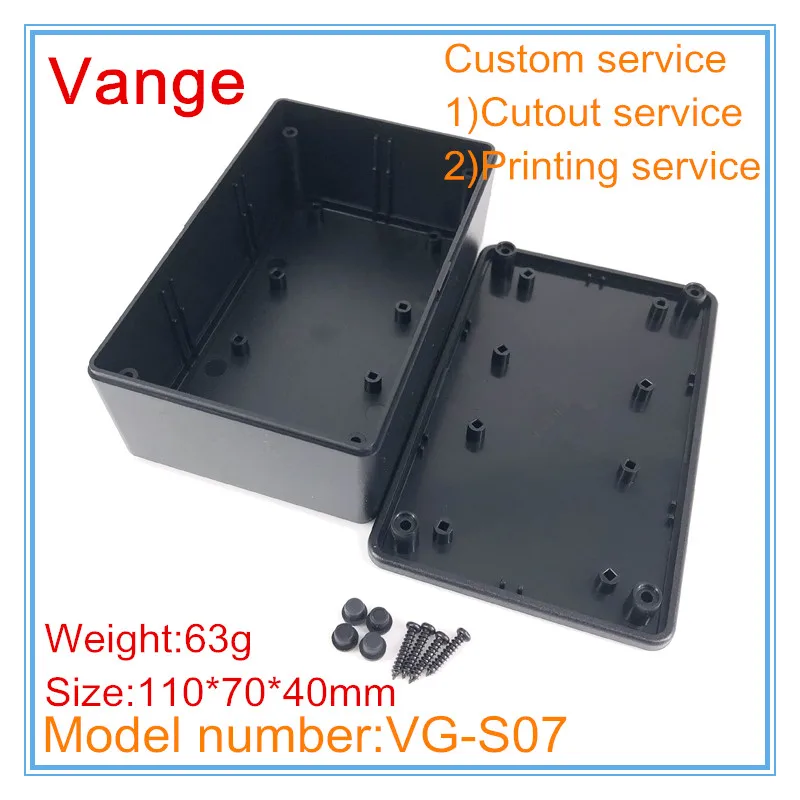 صندوق توزيع إلكترونيات جهاز Vange 110*70*40 مللي متر مبيت أدوات بلاستيك ABS