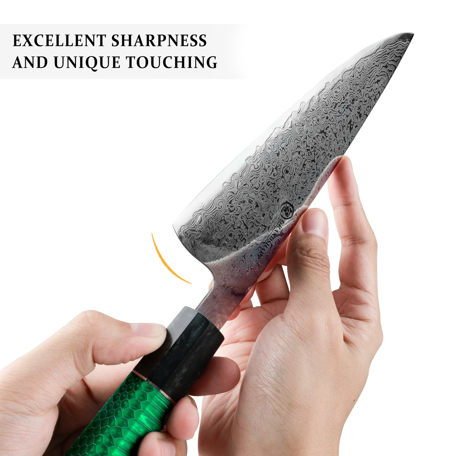Grandsharp Damascus Kitchen Knives 8 Inch Gyuto Knife 67 Layers Japanese Damascus Steel Butcher Cooking Slicing Tools NEW