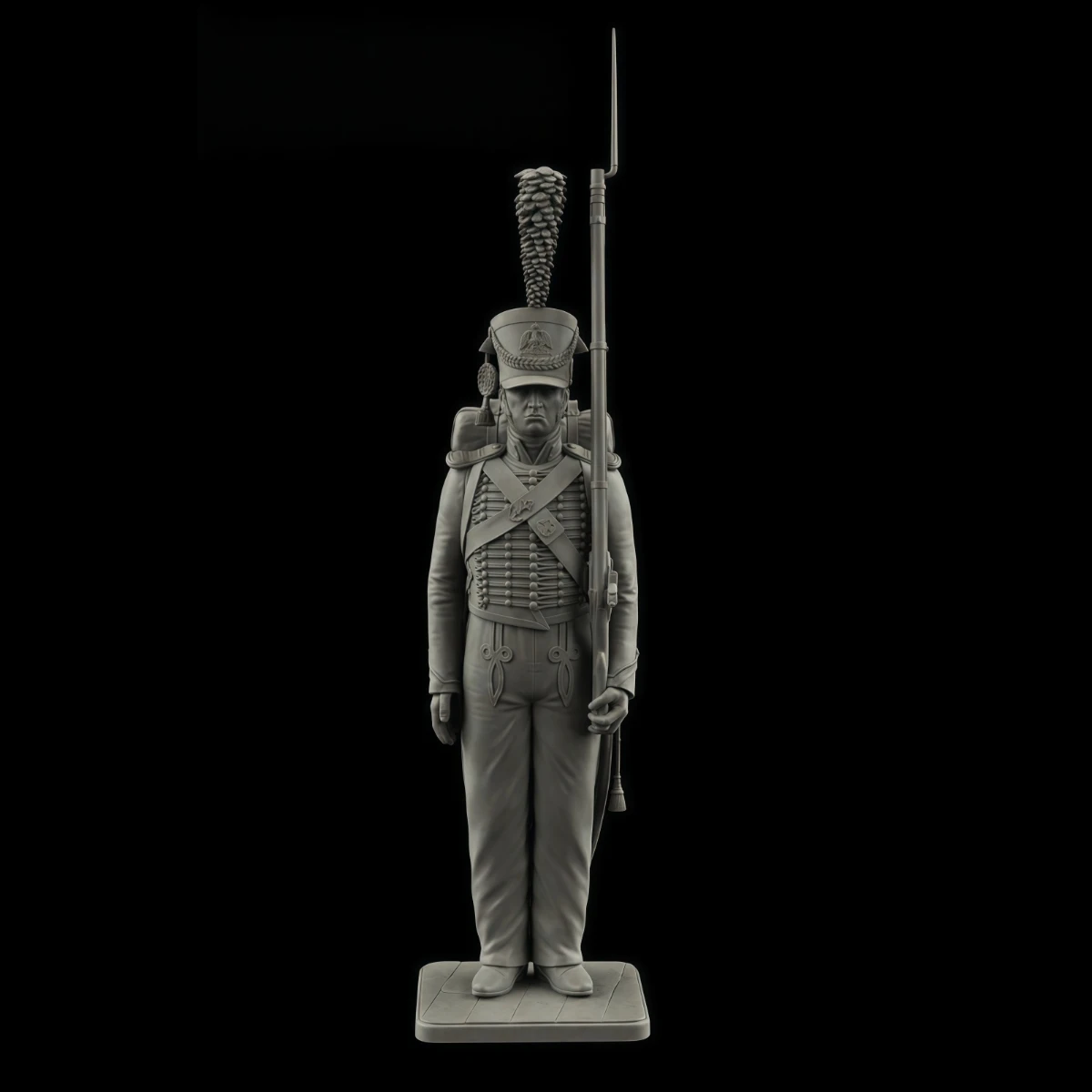 

75mm resin unpainted model kit, military theme, Napoleon's Marine Infantry Private Order Unassembled and Unpainted GK, 1640R