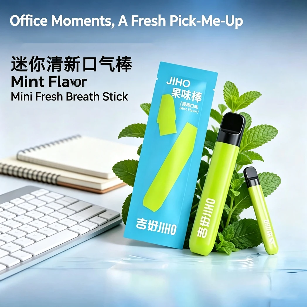 Smokeless and fog-free, mint-flavored portable alternative to mouthpiece, refreshing your mouth once and for all
