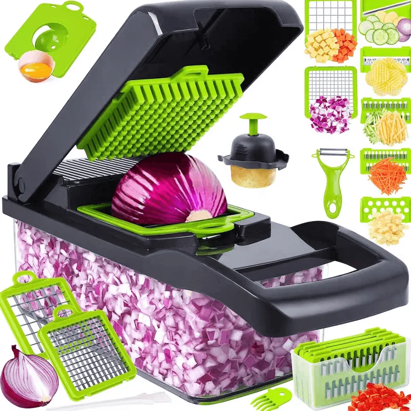 16 in 1 Multifunctional Vegetable Chopper Slicer Cutter Shredders Slicer With Basket Handle Food Grate kitchenware articles