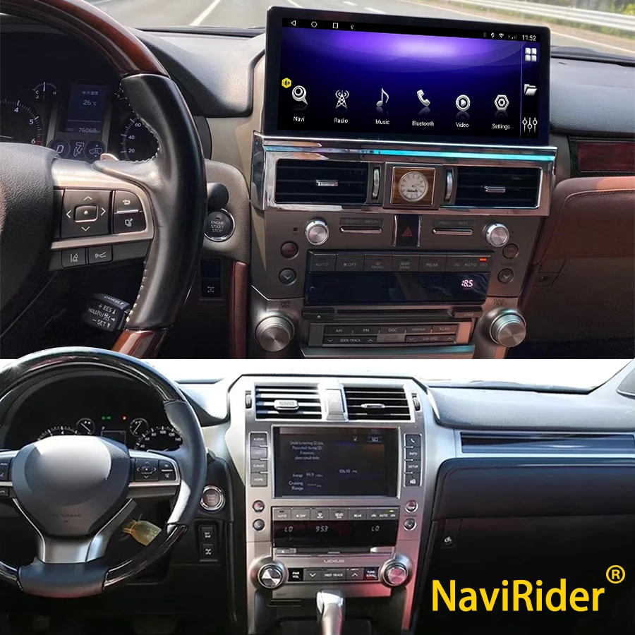 

12,3-дюймовый экран 1920*720 Android 14 для LEXUS GX460 GX400 2009-2022 авторадио GPS радио автомобильный мультимедийный видеоплеер