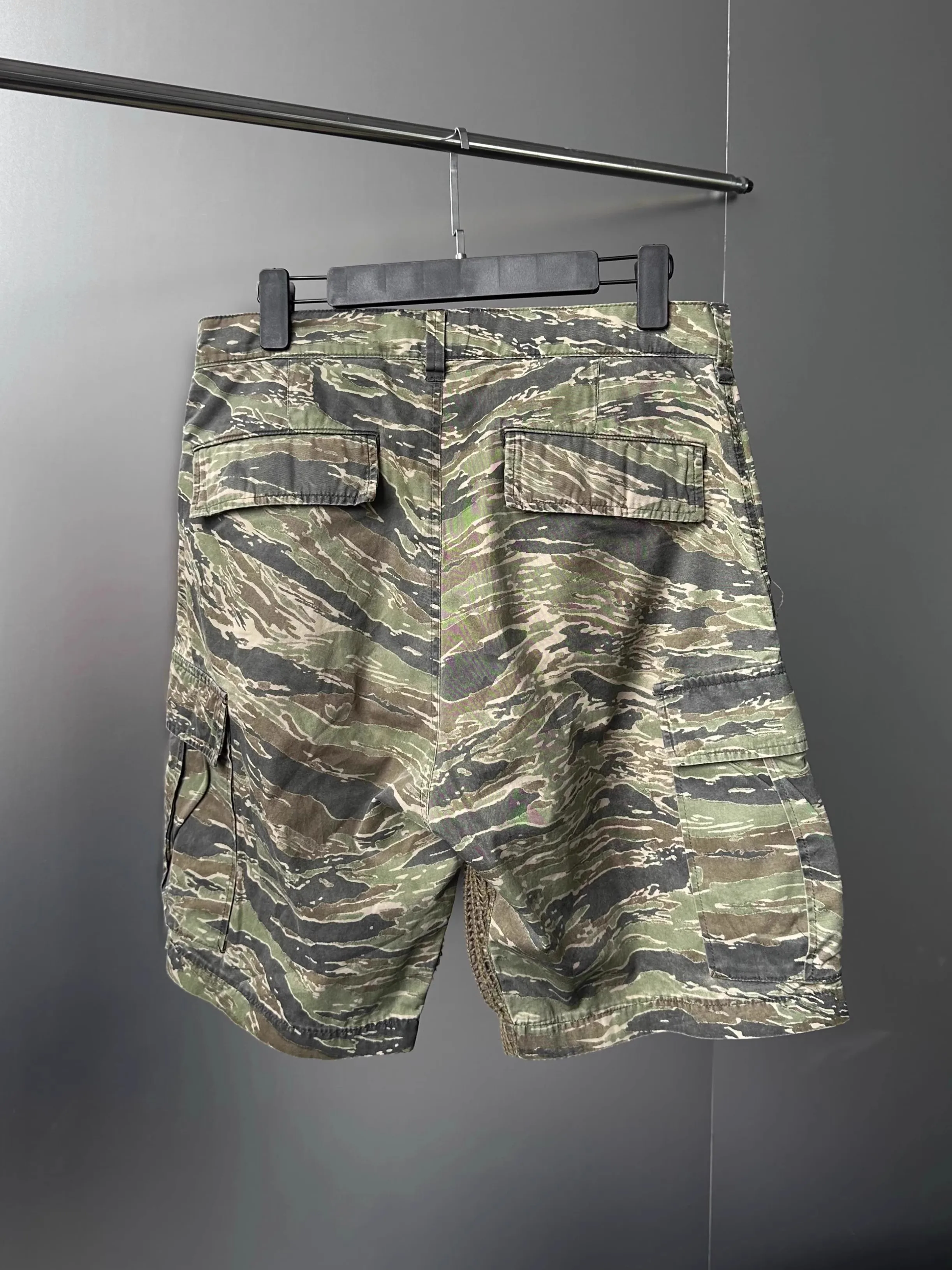 2024 Undercover camouflage grid splicing cargo shorts five quarter shorts  Jungle Project DK1034