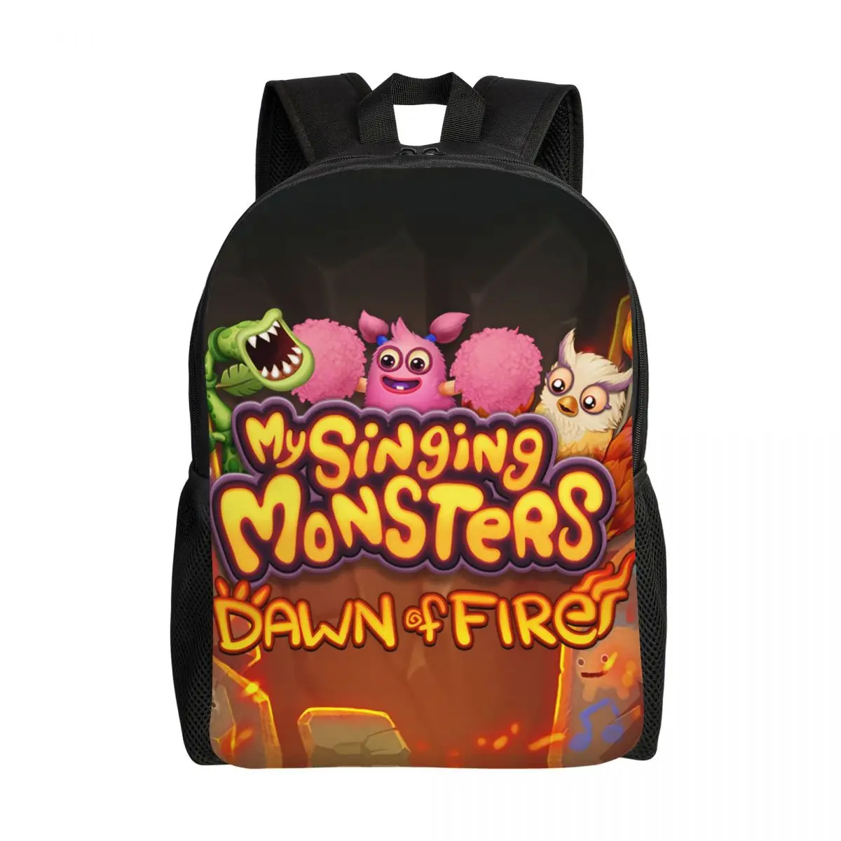 My Singing Monsters Dawn Of Fire Backpacks for Girls Boys Game College School Travel Bags Women Men Bookbag Fits 15 Inch Laptop