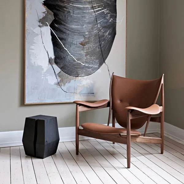 

✗x Master Chief Chair Leather Chair Living Room Leisure Single Chair Italian Solid Wood Balcony Designer Retro Sofa Chair*