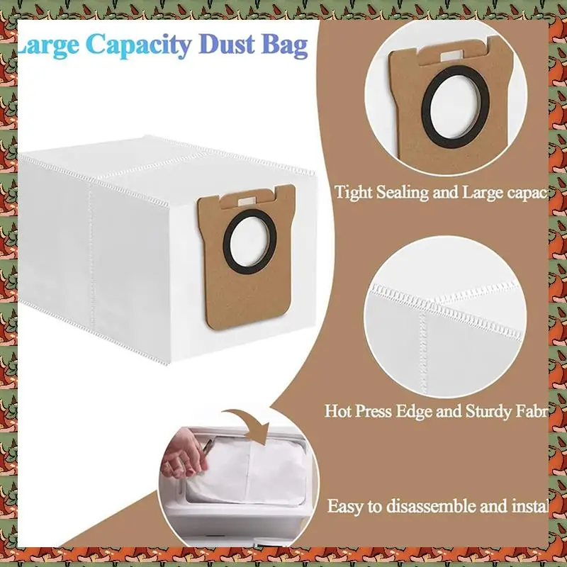 

ABLQ 2 Set For Xiaomi X20+/X20plus Robot Vacuum Cleaner Accessories Filter Mop Pads Dust Bags Replacements Parts