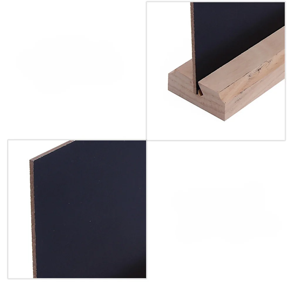 

Wooden Message Board Dining Room Table Decor Mini Blackboard with Stand Tabletop Small Chalkboard Sign