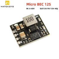 MATEK Mateksys MICRO BEC 12S 6-60V TO 5V/9V/12V-ADJ Step-Down Regulator Module For RC Model Airplane FPV Racing Drone