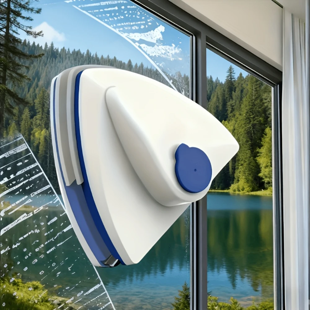 New Household Magnetic Glass Window Cleaning Tool Water Discharge Double-layer Wiper Household Special Magnetic Window Cleaner