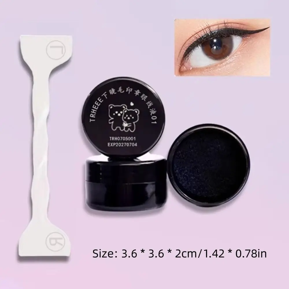 Waterproof Liquid Eyeliner Stamp Quick Dry DIY Triangle Eye Liner Extension Stamps Easy to Use Long Lasting Eyeliner Stamp Set