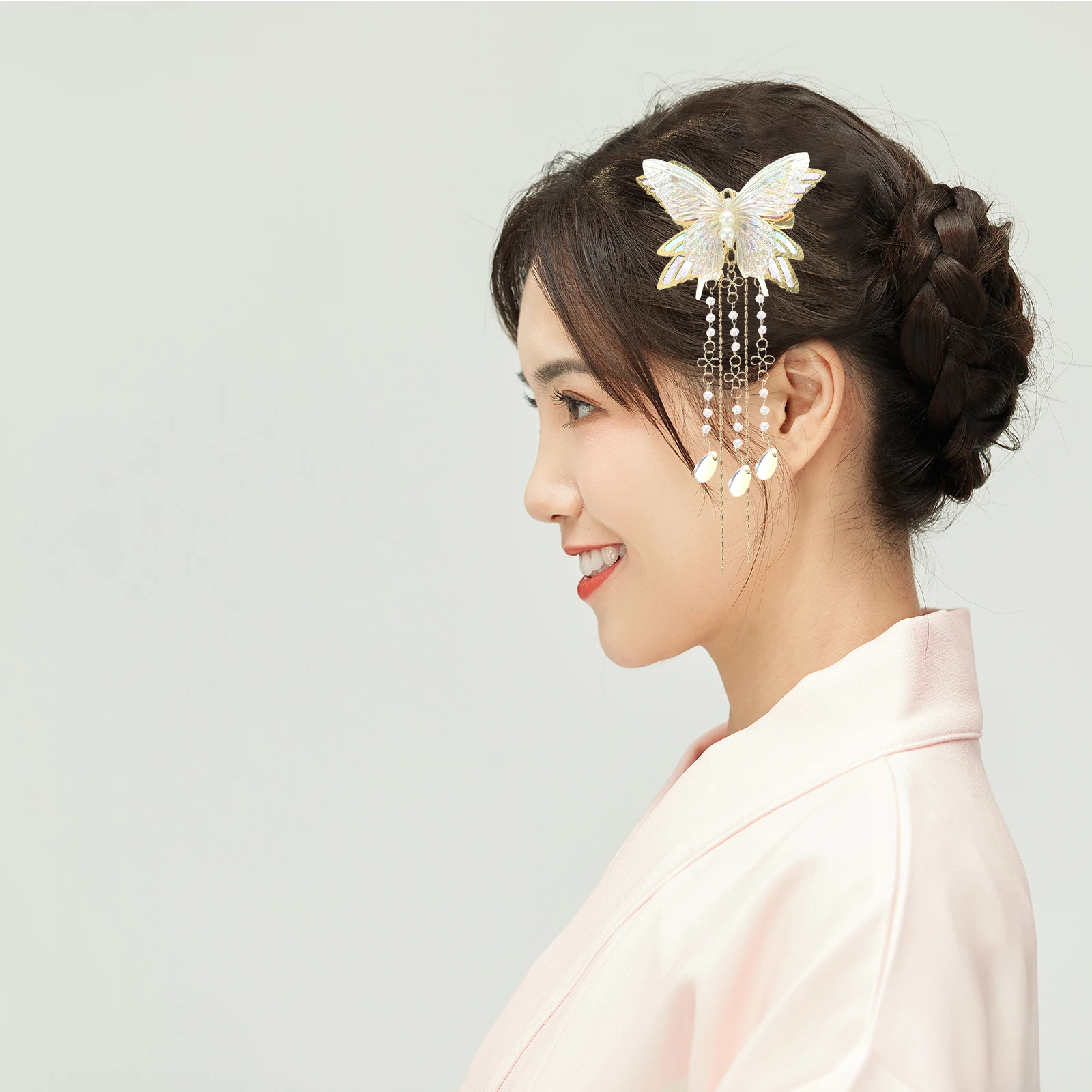 

Butterfly Clips Accessories Beautiful Headdress Barrettes for Women Girls Aesthetic Resin Fairy Hair Accessories Prom