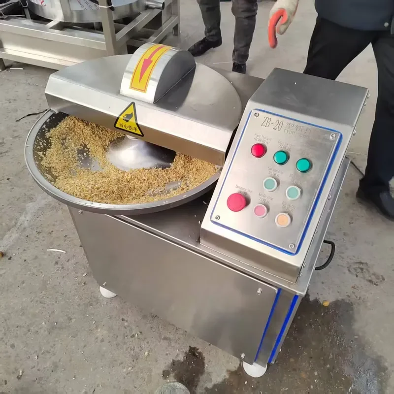 Commercial 40L Vegetable Bowl Cutter Professional Hummus Paste Emulsifier Food Prep Chopper Mixer Multifunction Kitchen Tool