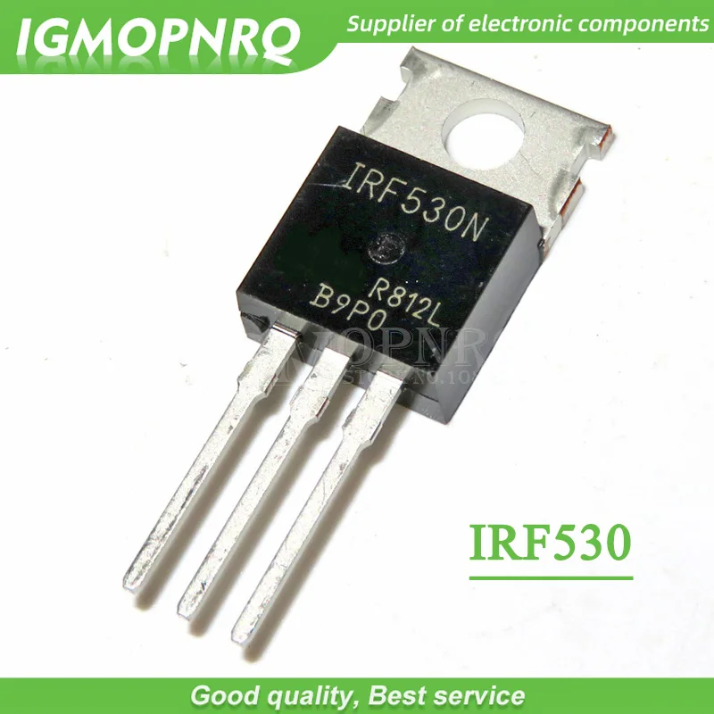 10 sztuk IRF530N IRF530 IRF530NPBF MOSFET MOSFT 100V 17A 90mOhm 24.7nC TO-220 nowy oryginał