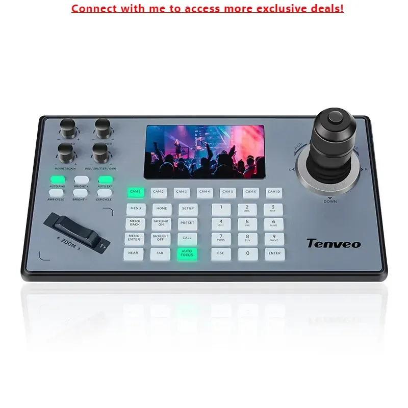 

Hot Sale Tenveo KB200PRO PTZ Camera Remote Controller 4D Joystick Controller