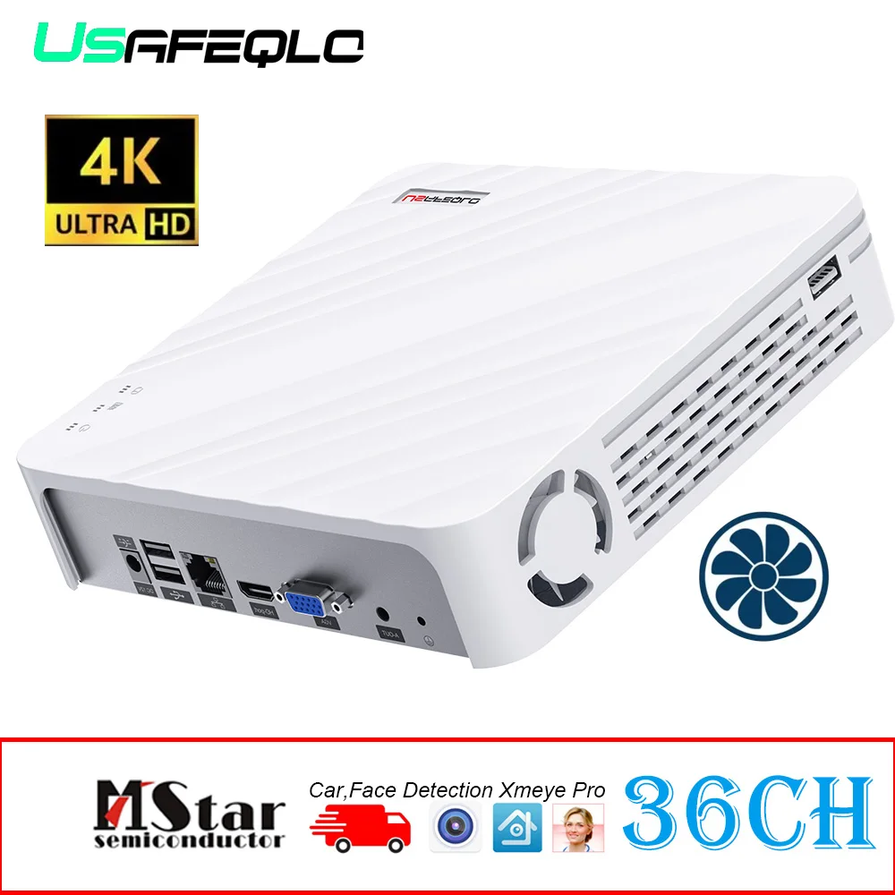 

USAFEQLO H.265 Max 4K Output CCTV NVR Face Detection 9CH 10CH 16CH 32CH 4K Security Video Recorder Motion Detect P2P Onvif XMEYE