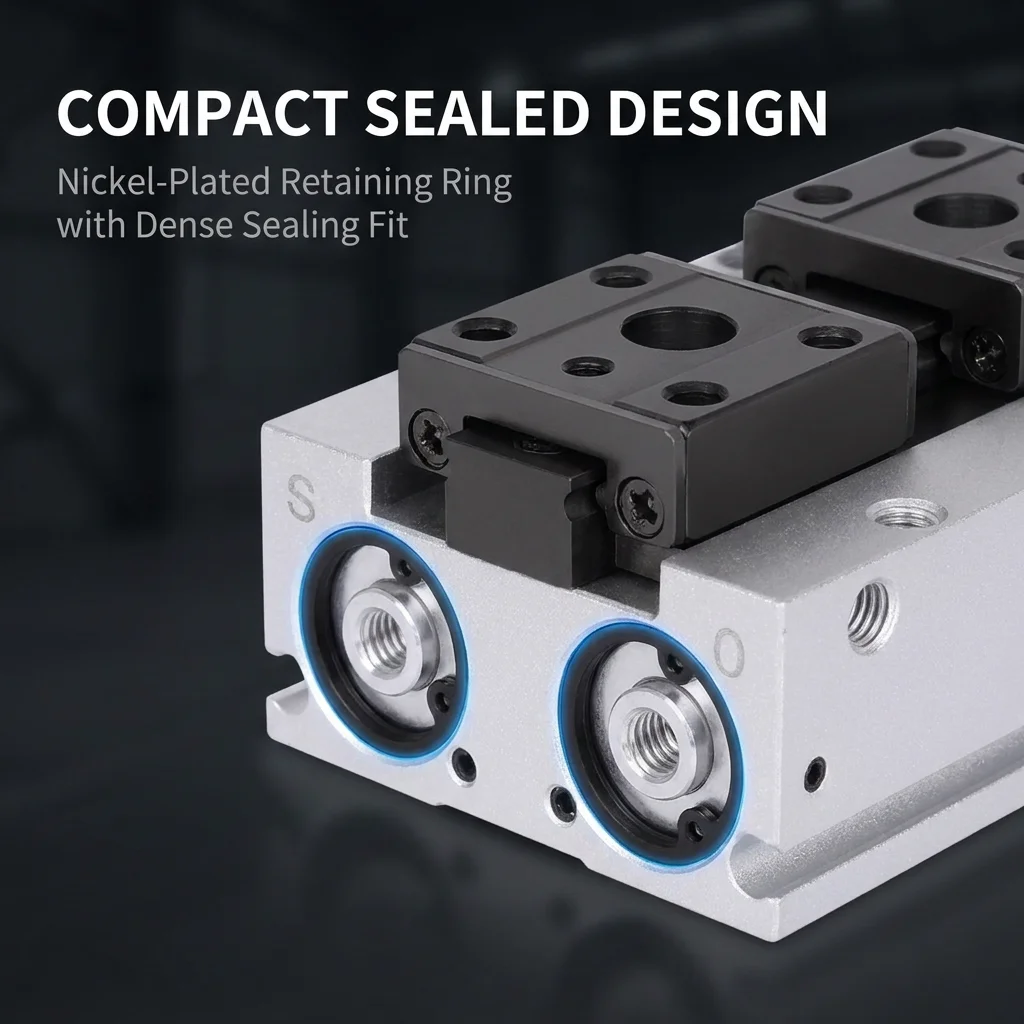 MHF2-8D 8D1 8D2 MHF2-12D 16D 20D D1 Long Stroke Low Profile Parallel Slide Guide Pneumatic Cylinder Replace Finger