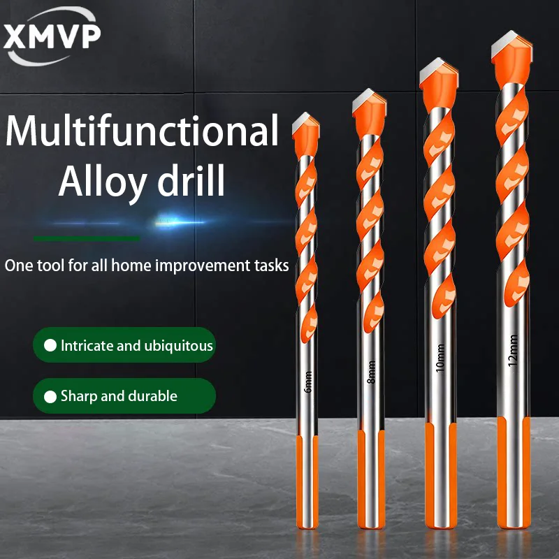 Multi-functional alloy drill bit, ceramic for wood decoration, durable triangular handle electric drill, diamond drill bit, impa