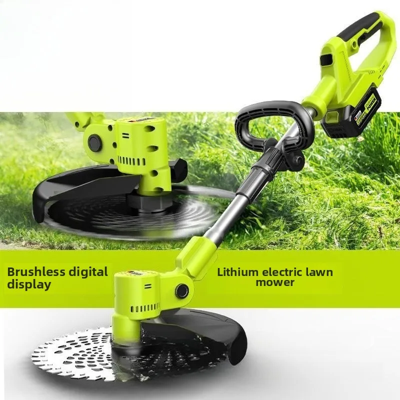 

21V Brushless Lithium Battery Lawn Mower Digital Display High Power Lawn Mower