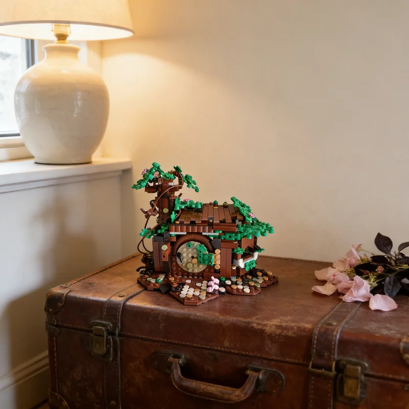 

502pcs MOC Forest Cabin City Jungle Model Building Blocks Creative Display Gift Collectible Decor Kids Premium Adult Desk Home