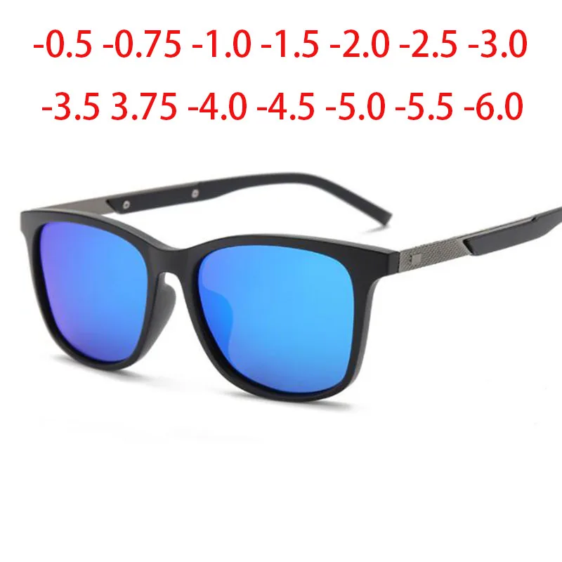 

Square Anti-glare Nearsighted Sunglasses Men Polarized Sport Myopia Lens Pilot Glasses Prescription 0 -0.5 -0.75 -1.0 To -6.0