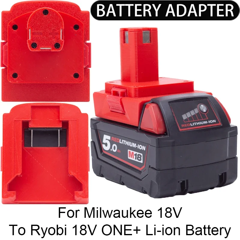 

Adapter/Converter for Ryobi 18V ONE+ Li-ion tools to Milwaukee 18V Li-ion Battery Adapter Power Tool Accessories