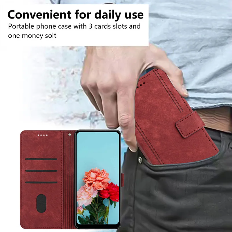 حافظة هاتف جلدية لهاتف OPPO رينو 5 6 7 8 9 10 11 12 13 14 Pro Plus 4G 5G 7 8 Lite reno 14F 13F 11F 12F 5G فتحة للبطاقات غطاء المحفظة