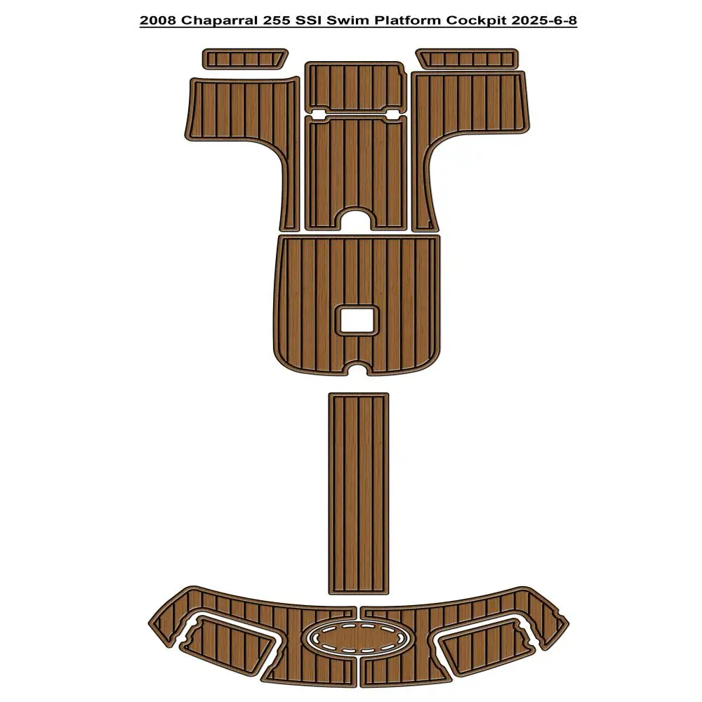 

2008 Chaparral 255 SSI Платформа для плавания Кокпита Pad Лодка EVA Тиковая пол SeaDek Стиль Gatorstep Самоклеящаяся bnhnkty8tri