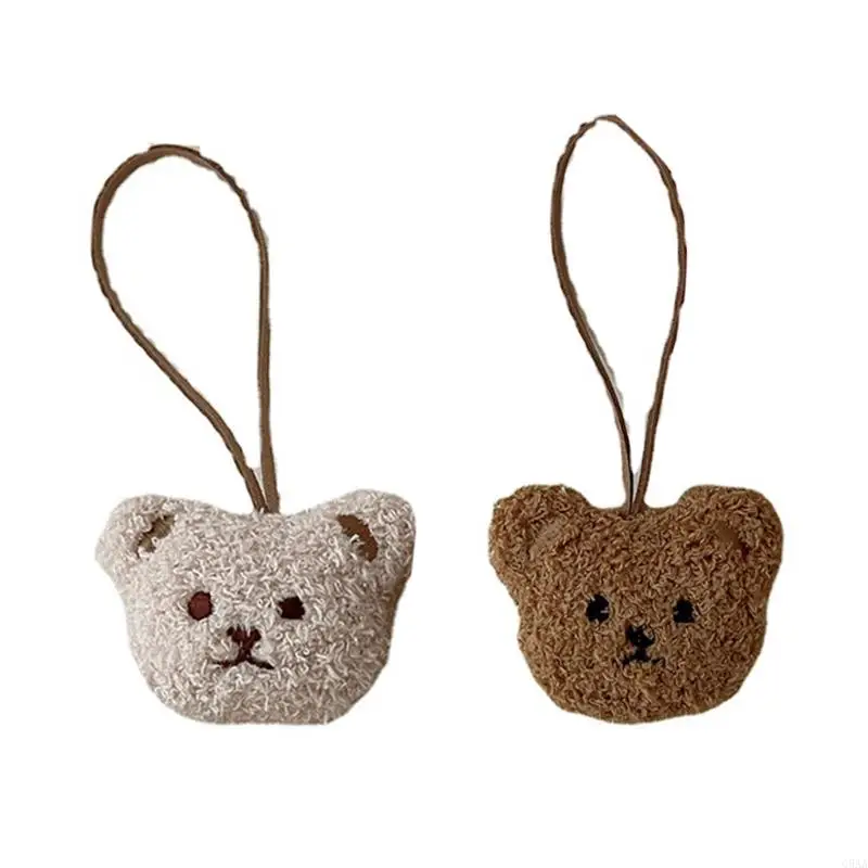 

C5AA Bear for Doll Bag Pendant Mini Small Bear Ornaments with Child Name Listing Bag Keychain DIY Brown/ Milk Tea7.09x2.