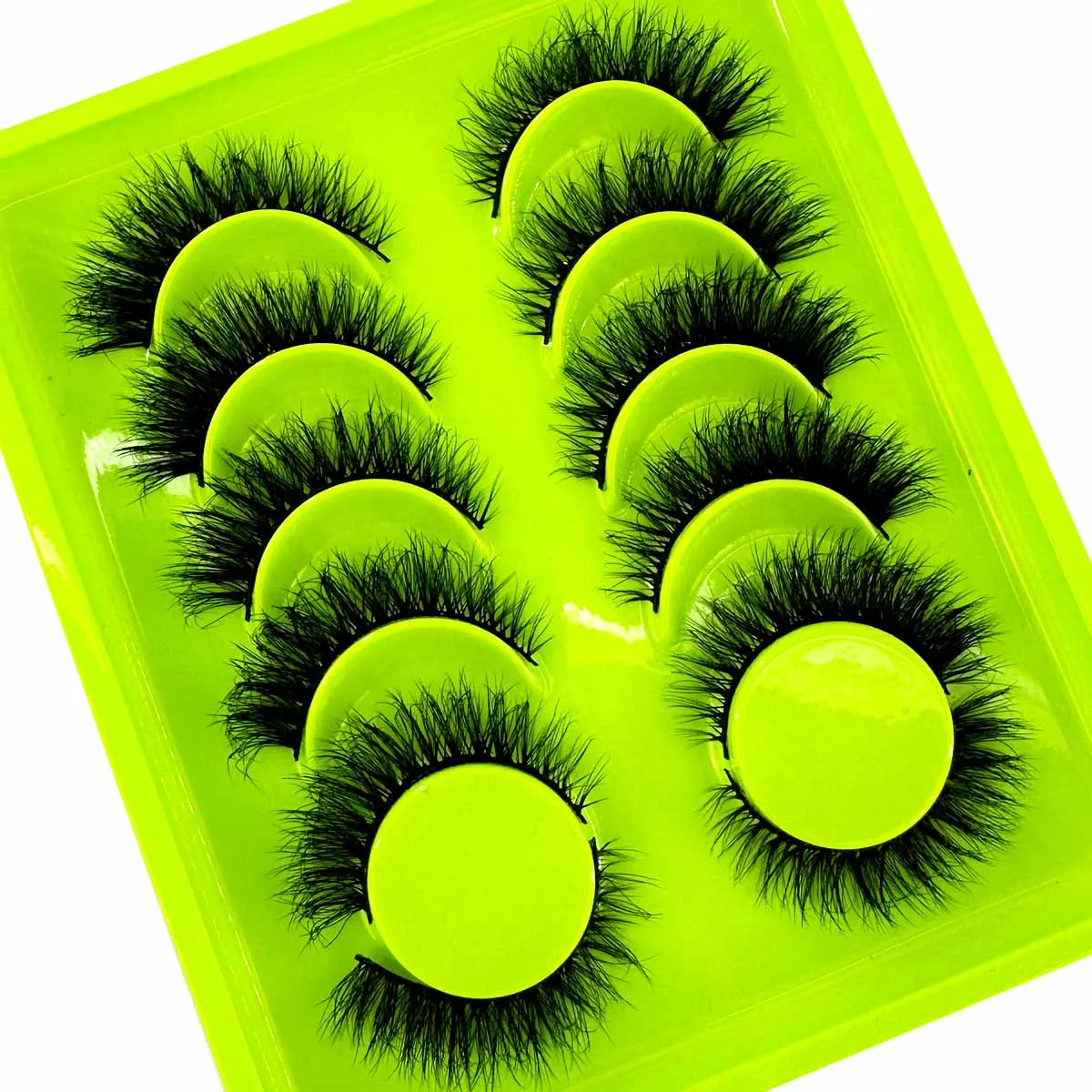 6Pairs Eyelashes Natural short 3D Mink Lashes Fluffy Volume Mink False Eyelashes Cruelty Free Wispy Lashes Make Up Cilios