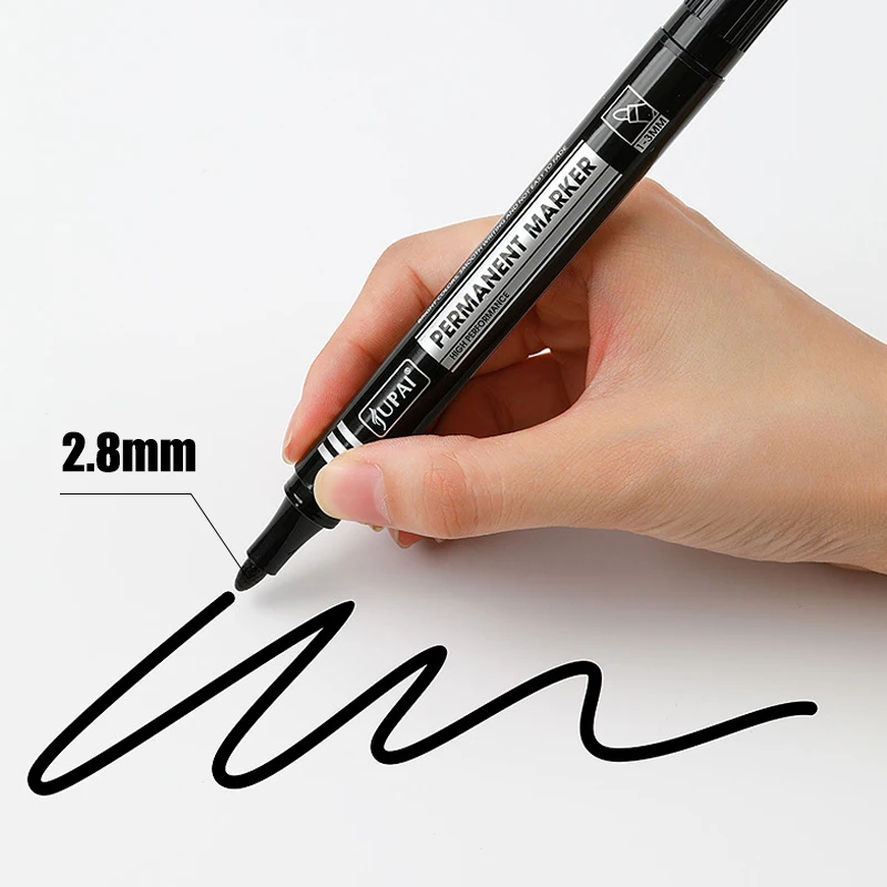 10pcs High Performance Permanent Markers Quick-Dry Waterproof Ink for Tire Painting Greeting Cards Graffiti Artistic Creations