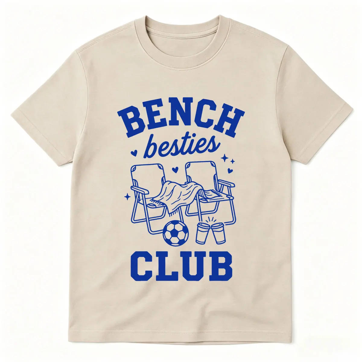 Футболка Club Bench Besties Club, футболка для лучших друзей, одинаковые футболки для футбольных болельщиков, мужская и женская хлопковая футболка с коротким рукавом