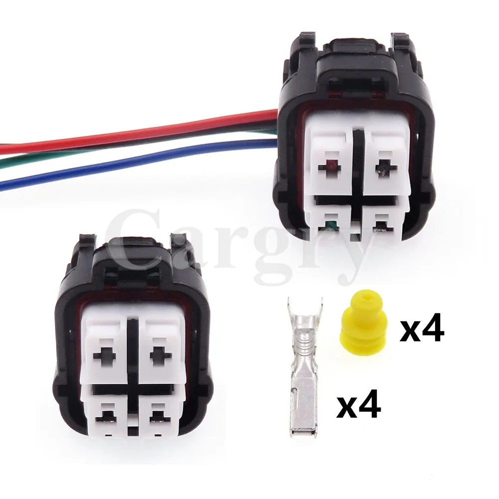 

1 Set 4P 6195-0315 Car Pump Wire Socket AC Assembly Automobile Fuel Pumps Wiring Connector For Toyota Mazda
