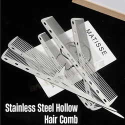 Barber Professional Stainless Steel Women Hairdressing Comb Anti-static Men's Haircut Clipper Ultra-thin Comb Salon Styling Tool